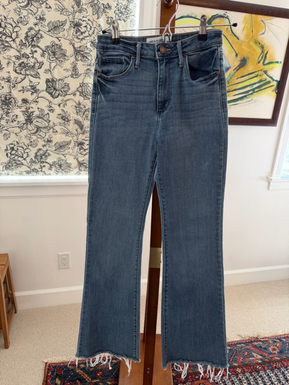 High-Rise Raw Hem Women's Jeans